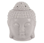 SMALL GREY BUDDHA HEAD OIL BURNER