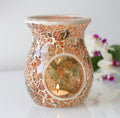 LARGE BROWN CRACKLE OIL BURNER