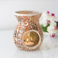 SMALL BROWN CRACKLE OIL BURNER