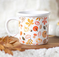 AUTUMN LEAVES AND PUMPKINS MUG